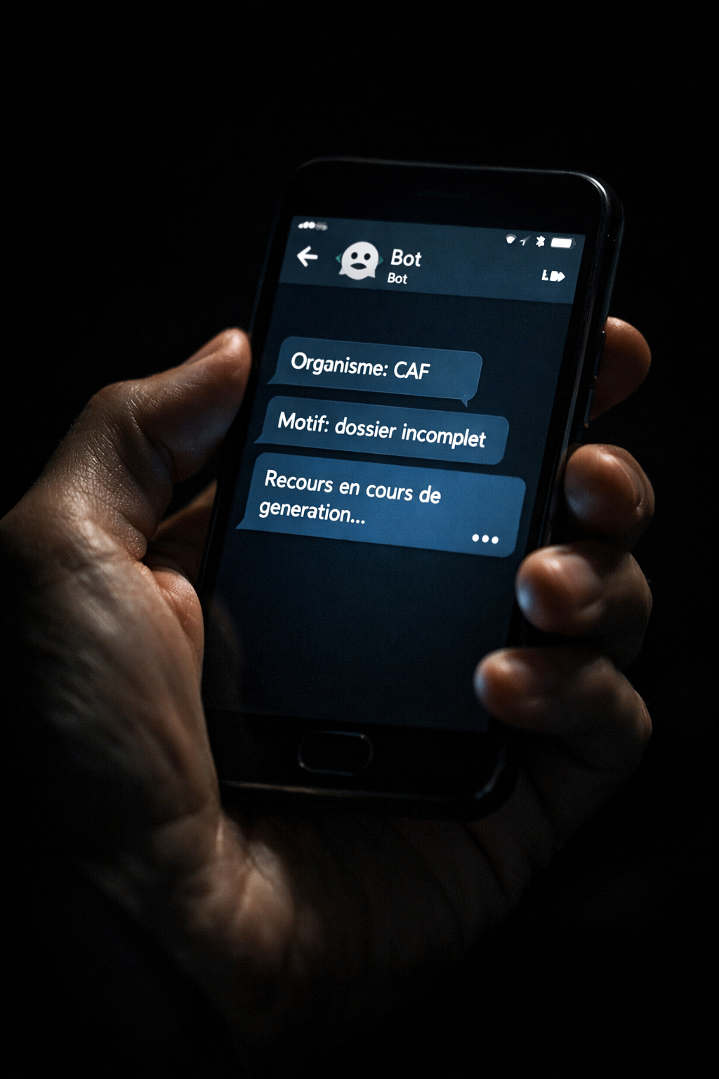 RejetFantôme en action sur smartphone